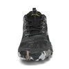 Zapatilla Saguaro Smart II negra vista frontal con puntera ancha.