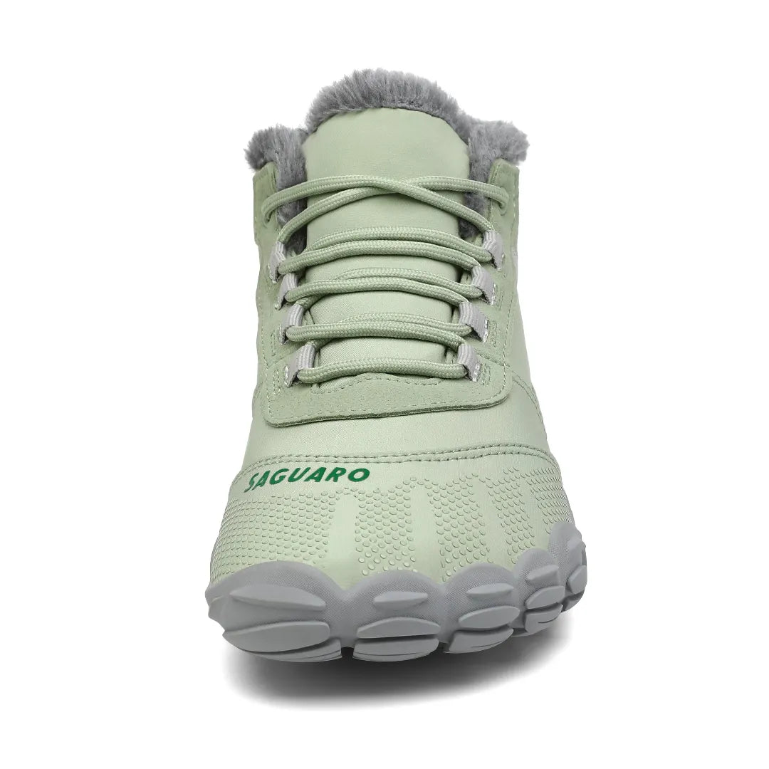 Saguaro Will I menta vista frontal con puntera ancha barefoot.