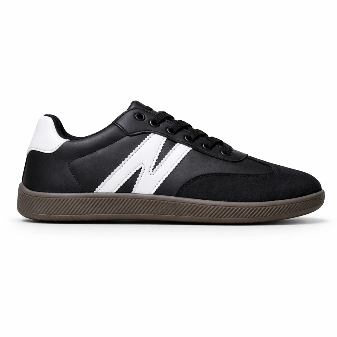 Zapatillas anchas para hombre con horma anatómica y suela plana zero drop.