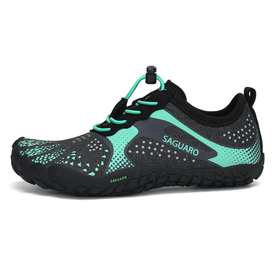 Zapatillas barefoot Kids Fast I verdes vista lateral interna 