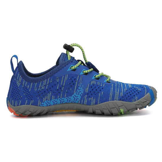 Zapatillas barefoot Saguaro Kids Smart I azules vista lateral interna