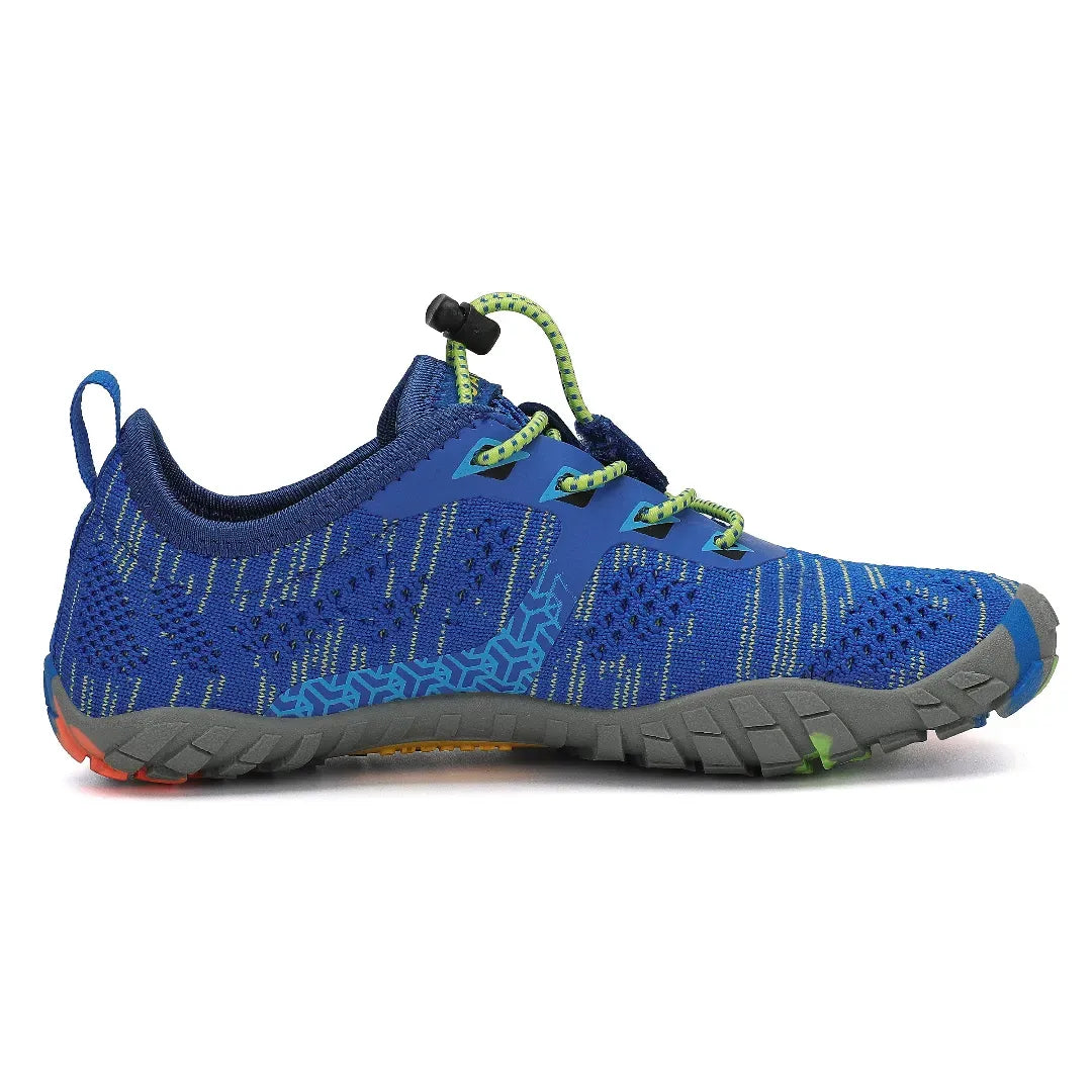 Zapatillas barefoot Saguaro Kids Smart I azules vista lateral interna