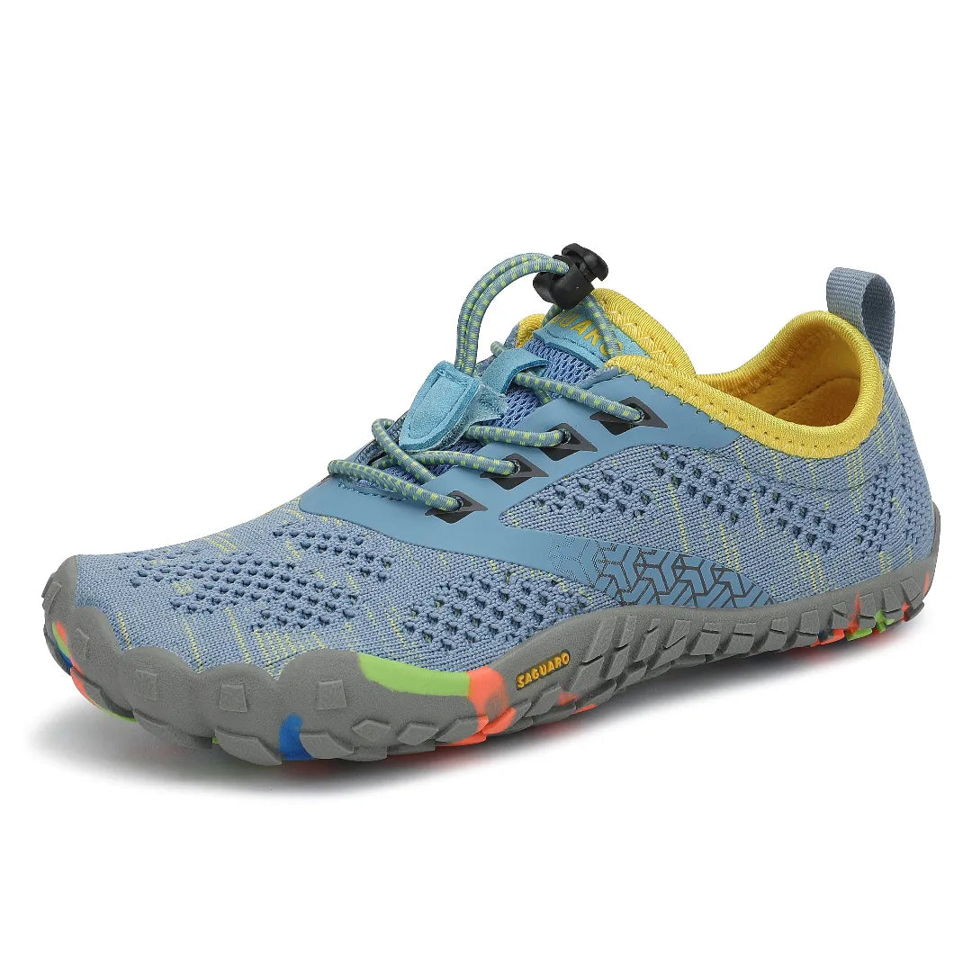 Zapatillas barefoot Saguaro Kids Smart I celeste vista principal infantil
