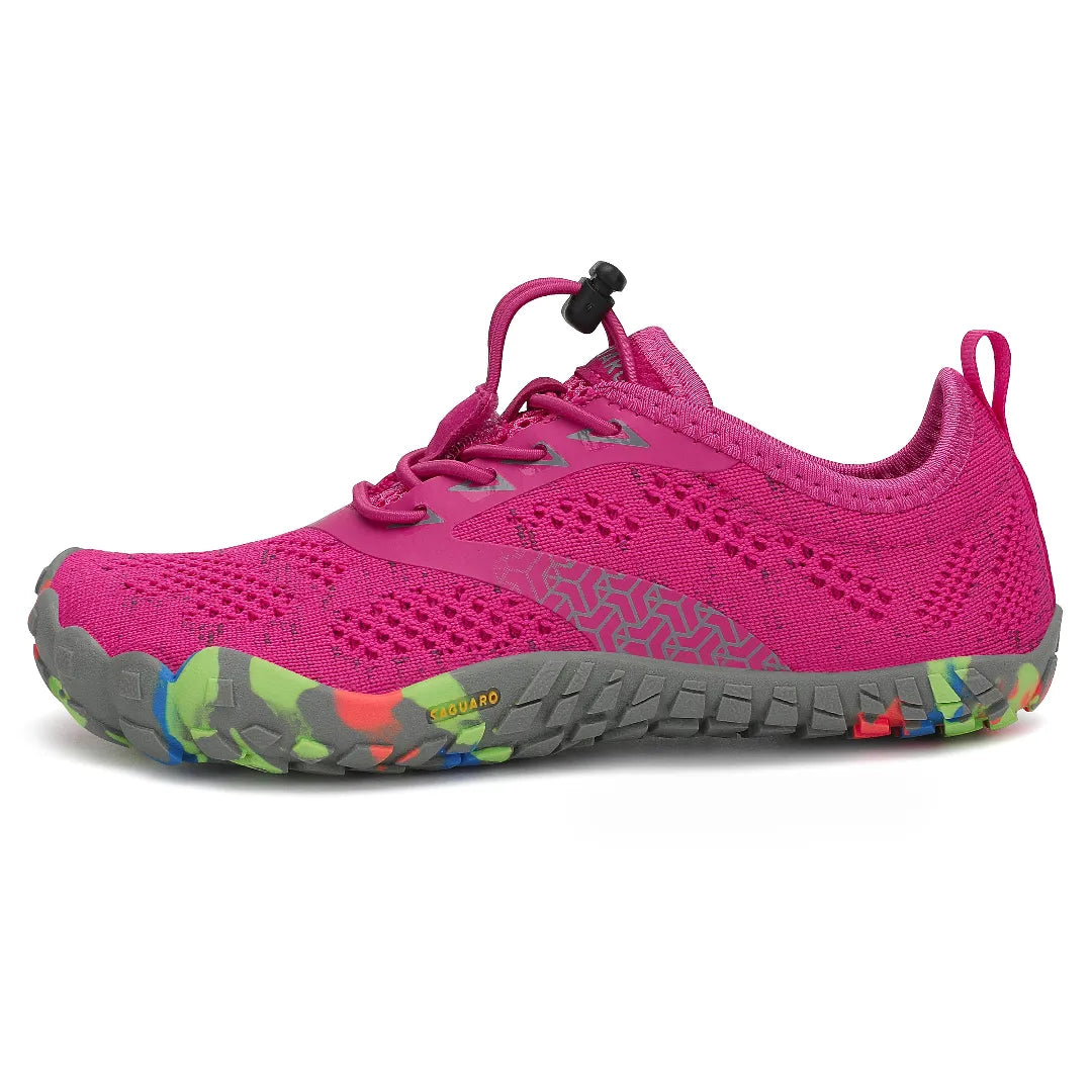 Zapatillas barefoot Saguaro Kids Smart I rosa vista lateral externa
