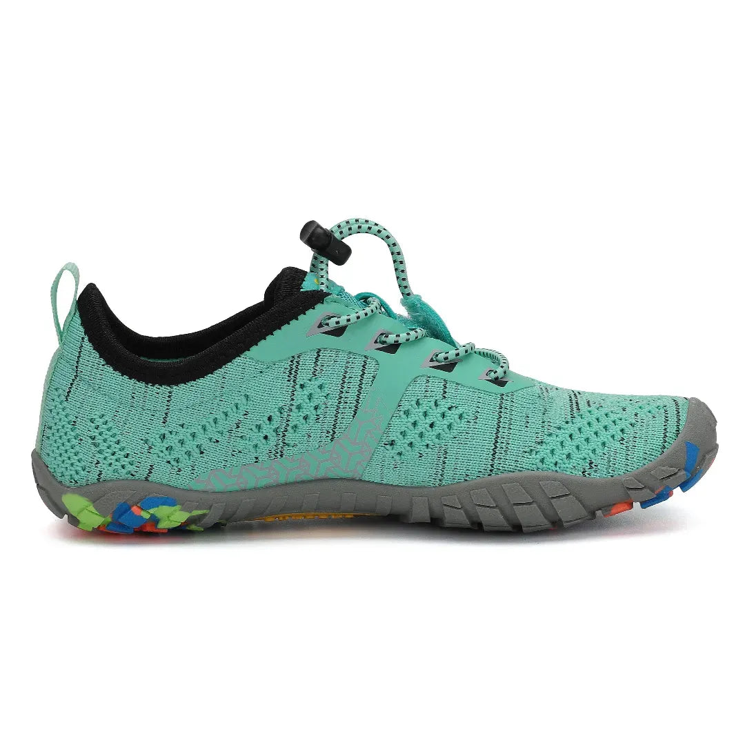 Zapatillas barefoot Saguaro Kids Smart I verdes vista lateral interna