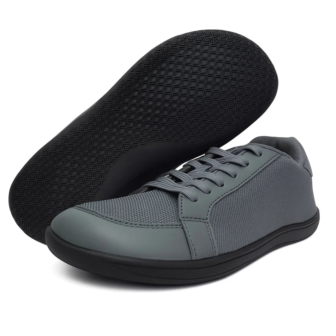 Suela flexible y antideslizante de la zapatilla ZZfaber Bamba I gris.